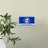 Classic Framed Plus Use Water Treatment Products To Prevent Clogs and Control Wall or Door Sign | RV Accessories