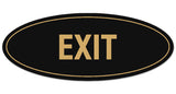 Signs ByLITA Oval Exit Sign - Laser-Engraved Lettering | Durable ABS Plastic | Vibrant Colors | Powerful Foam Tape