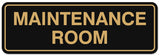 Signs ByLITA Standard Maintenance Room Sign - Easy Installation | Durable Wall or Door