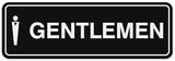 Signs ByLITA Standard Gentlemen Figurine Sign - Easy Installation | Durable Wall or Door