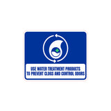Classic Framed Plus Use Water Treatment Products To Prevent Clogs and Control Wall or Door Sign | RV Accessories