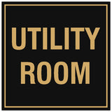 Signs ByLITA Square Utility Room Sign - Easy Installation | Durable Material