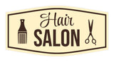 Signs ByLITA Fancy Hair Salon Easy Installation | Durable Construction | Barbers | Grooming and Styling | Hair Wall or Door Sign