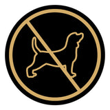 Signs ByLITA Circle No Dogs Graphic Door or Wall Sign | Easy Installation | Durable Construction | Promote Health And Safety | Caution Warning Sign for Home, Business and Office Spaces