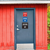 Signs ByLITA Square Cafeteria Door or Wall Sign | Spanish Bilingual Business and Office Signs