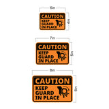 Classic Framed Plus Caution Keep Guard In Place Wall or Door Sign | Workplace Safety Compliance Signs
