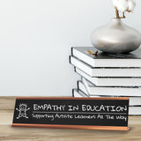Empathy in Education, Supporting Autistic Learners All The Way Rose Gold Frame (2x8") | Classroom Special Needs Support