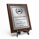 Snowmobiling Customizable Wooden Award Plaque | Easel Mount Option | Achievement and Recognition Personalizable Plaques | Sports Award