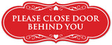 Signs ByLITA Designer Please Close Door Behind You Sign - Easy Installation | Durable Wall or Door Sign