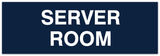 Signs ByLITA Basic Server Room Sign - Laser-Engraved Lettering | Durable ABS Plastic | Vibrant Colors | Powerful Foam Tape