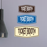 Fancy Ticket Booth Wall or Door Sign