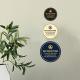 Circle No Soliciting If You Do Not Have An Appointment Do Not Disturb Us Wall or Door Sign