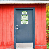 Classic Framed Plus Think Conserve Water Door or Wall Sign | Public Eco-Friendly Signage