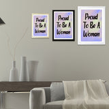 Designs ByLITA Proud To Be A Woman, Wall Print Art | Home Decor