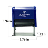 All Quality Upcycled Content Self-Inking Rubber Stamp