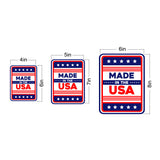 Portrait Round Plus Made In The USA Door or Wall Sign | Easy Installation | Patriotic Stars and Stripes USA Pride Sign