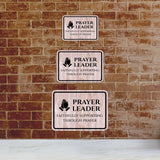 Classic Framed Plus Prayer Leader – Faithfully Supporting Through Prayer Door or Wall Sign | Place of Worship Signs