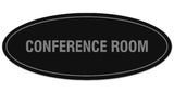 Signs ByLITA Oval Conference Room Sign - Laser-Engraved Lettering | Durable ABS Plastic | Vibrant Colors | Powerful Foam Tape