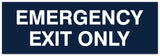 Signs ByLITA Basic Emergency Exit Only Sign | Easy Installation | Durable Wall or Door Sign