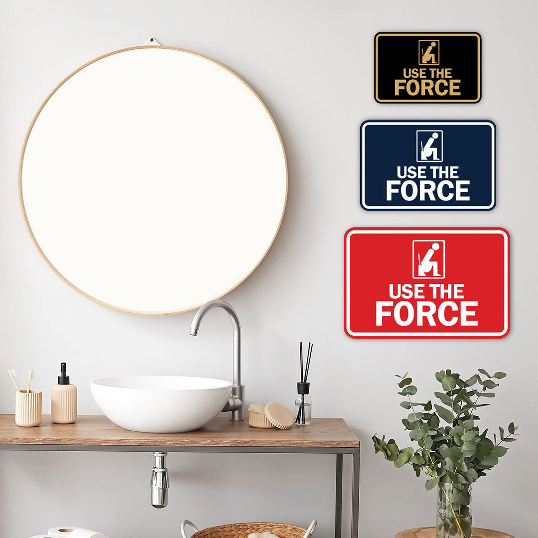 Signs ByLITA Classic Framed Use The Force Wall or Door Sign