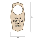 Custom Full Color Door Hangers (4 x 8") | Personalized Door Handle Signs for Homes and Businesses | Create Your Own Message