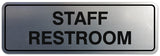 Signs ByLITA Standard Staff Restroom Sign - Easy Installation | Durable Wall or Door