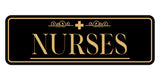 Signs ByLITA Nurses Graphic Medical Office Decor Wall or Door Sign