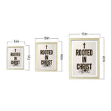Designs ByLITA Rooted In Christ, Wall Print Art | Religious Home Decor (Unframed or Framed)