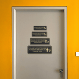 Standard Plus Please Do Not Flush Feminine Products. Thank you Wall or Door Sign | Restroom Etiquette Signage