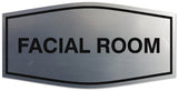 Signs ByLITA Fancy Facial room Sign - Laser-Engraved Lettering | Durable ABS Plastic | Vibrant Colors | Powerful Foam Tape Wall or Door Sign