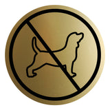 Signs ByLITA Circle No Dogs Graphic Door or Wall Sign | Easy Installation | Durable Construction | Promote Health And Safety | Caution Warning Sign for Home, Business and Office Spaces