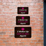 Classic Framed Plus I Woke Up Sexy As Hell Again Wall or Door Sign | Funny Naughty Decor