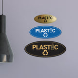 Signs ByLITA Oval Plastic Sign - Laser-Engraved Lettering | Durable ABS Plastic | Vibrant Colors | Powerful Foam Tape