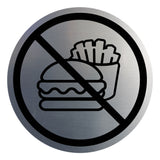 Signs ByLITA Circle No Food Allowed Graphic Door or Wall Sign | Easy Installation | Durable Construction | Promote Health And Safety | Caution Warning Sign for Home, Business and Office Spaces