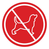 Signs ByLITA Circle No Dogs Graphic Door or Wall Sign | Easy Installation | Durable Construction | Promote Health And Safety | Caution Warning Sign for Home, Business and Office Spaces