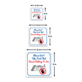 Square Plus Please Don't Take Food That Doesn't Belong To You Door or Wall Sign | Workplace Cleaning Signage