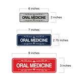 Signs ByLITA Standard Oral Medicine Tooth Graphic Dentist Office Decor Wall or Door Sign