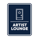 Signs ByLITA Portrait Round Artist Lounge Door or Wall Sign Easy Installation | Directing Artists & Co-Workers | Music | Concert | Festivals