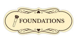 Signs ByLITA Designer Foundations Makeup Area Wall or Door Sign