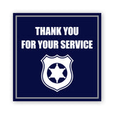 Square Plus Thank You For Your Service Wall or Door Sign | Police First Responders Appreciation Signage