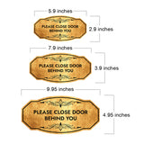Victorian Plus Please Close Door Behind You Wall or Door Sign | Business and Workplace Signage