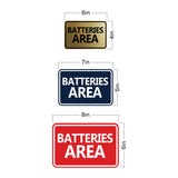 Signs ByLITA Classic Framed Batteries Area Wall or Door Sign