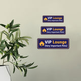 Standard Plus VIP Lounge (Very Important Pets) Door or Wall Sign | Pet Shop Signage