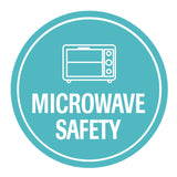 Circle Plus Microwave Safety Wall or Door Sign | Easy Installation | Business & Studio Signage