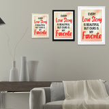 Designs ByLITA Every Love Story Is Beautiful But Ours Is My Favorite, Wall Print Art | Home Decor