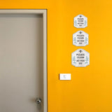 Heritage Plus Please Clean As You Go Wall or Door Sign | Public Spaces Signage