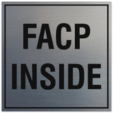 Signs ByLITA Square FACP Inside Sign - Easy Installation | Durable Material