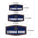 Fancy Plus Storage Room Wall or Door Sign | Business and Workplace Signage