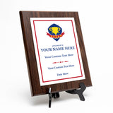 Performance and Recognition Customizable Award Plaque | Achievement and Service Personalizable Prize Plaques