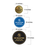 Circle No Soliciting We Do Not Want Anything From You Wall or Door Sign
